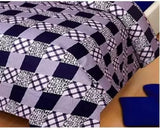 Microfibre Double 3D Luxury Bedsheet with Pillow Covers