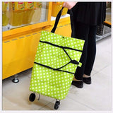Folding Shopping Bag with Wheels