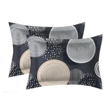 Super Soft Glace Cotton All Round Elastic Fitted Double Bed Bedsheet with 2 Pillow Covers-72x78x8