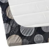 Super Soft Glace Cotton All Round Elastic Fitted Double Bed Bedsheet with 2 Pillow Covers-72x78x8