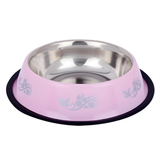 Stainless Steel Feeding Bowl for Pet (Multicolor, 400 ml)