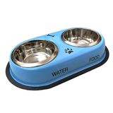 Stainless Steel Feeding Bowls for Pet (Multicolor, M)
