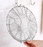 Multifunctional Frying Pan Basket Stainless Steel Folding Strainer