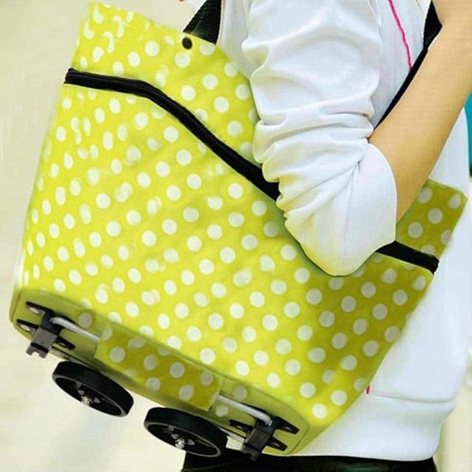 Folding Shopping Bag with Wheels