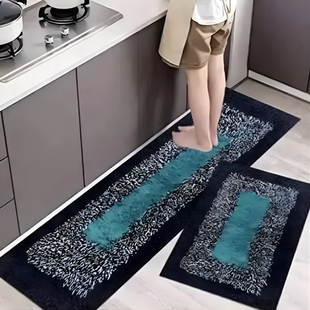 Kitchen Runner Floor Mat & Runner Super Absorbent Anti Skid Mats for Bathroom/Bedroom/Kitchen