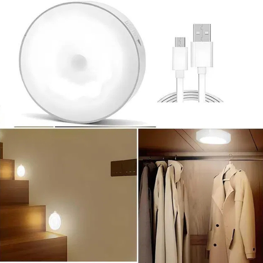 Motion Sensor Light for Home with USB Charging Wireless LED Night Light ( Pack of 2)