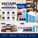 Reusable Ziplock Vacuum Storage Space Saver Plastic Bags