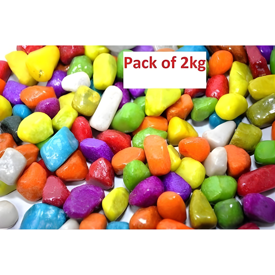 Decoration Pebbles Stones (Multicolor, 2000 g)