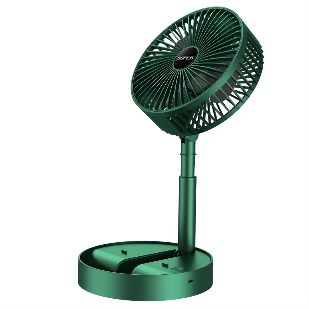 Table Fan High Speed – 2100 RPM Powerful rechargeable fan With 3 Speed Airflow